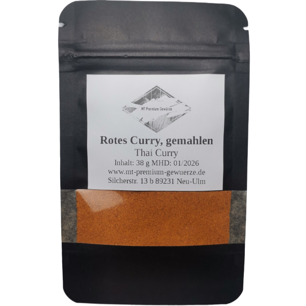 Rotes Curry, gemahlen - Standbodenbeutel 38 g