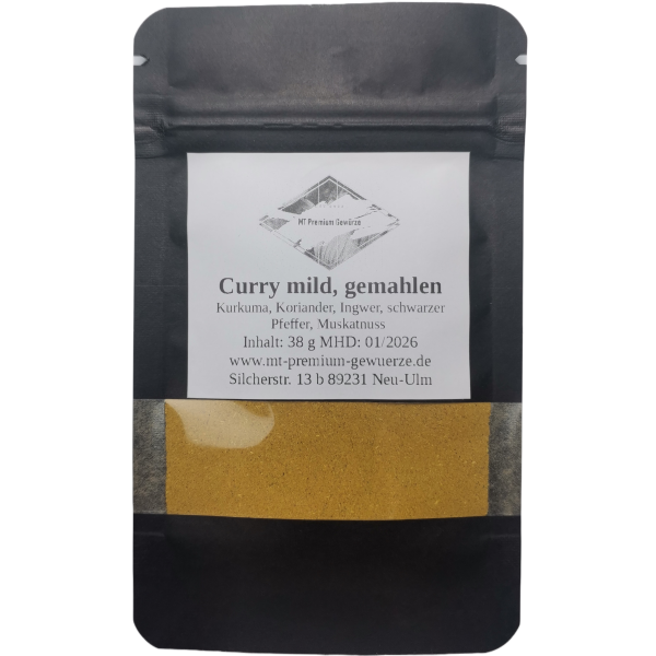 Curry mild, gemahlen - Standbodenbeutel 38 g